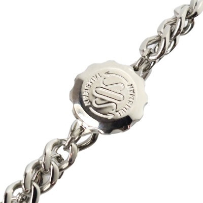 SOS Talisman Gents Snake and Staff Medical ID Bracelet