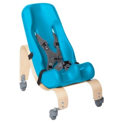 Special Tomato Soft-Touch Sitter with Mobile Base (Aqua)