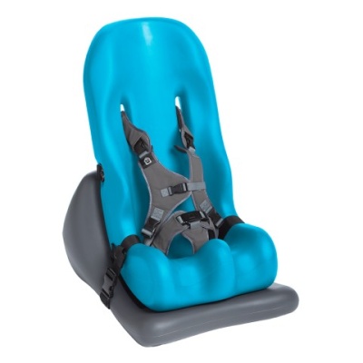 Special Tomato Soft-Touch Sitter with Floor Wedge Base (Aqua)