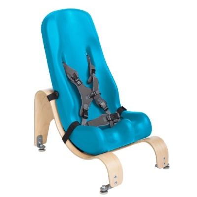 Special Tomato Soft-Touch Sitter with Stationary Base (Aqua)