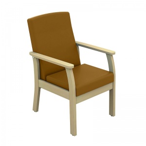 Sunflower Medical Atlas Walnut Low-Back Vinyl Patient Armchair