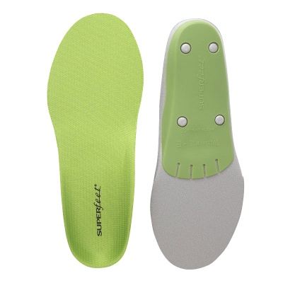 Superfeet Green All-Purpose Wide-Fit Support High Arch Insoles