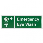 'Sterile Emergency Eye Wash Guidelines' Vinyl Sign :: Sports Supports ...