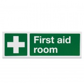 'First Aid White Cross' Safety Sign | Health and Care