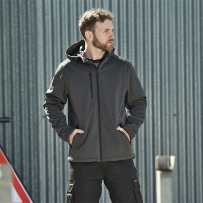 TuffStuff 263 Hale Grey Stretch-Fabric Hooded Waterproof Jacket