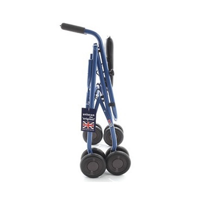 Uniscan Cadet Lightweight 4-Wheel Walker with Pressure Brake (Copper Bronze)