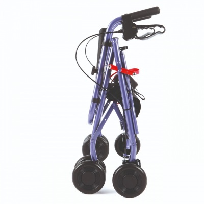 Uniscan Freeway 4-Wheel Walker with Lever Brake (Blue)