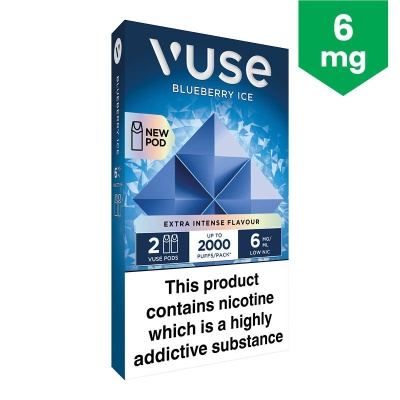 Vuse Blueberry Ice Extra-Intense Flavour Pods (6mg)