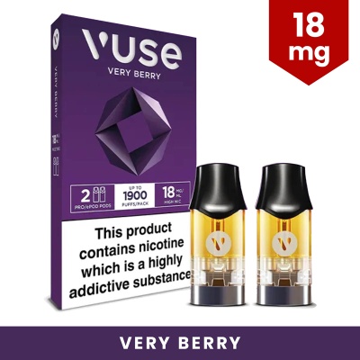 Vuse Pro ePod Very Berry Refill Pods (18mg)