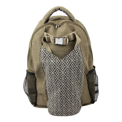 Yoga-Mad Cotton Yoga Backpack (Khaki)