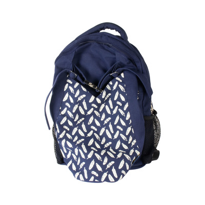 Yoga-Mad Cotton Yoga Backpack (Navy Blue)