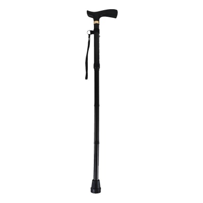 Ziggy Black Folding Height-Adjustable Walking Stick