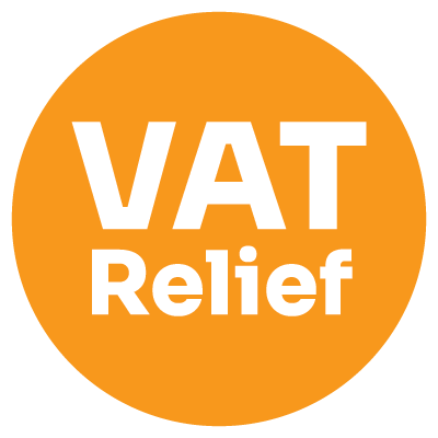 VAT Relief Sticker Example